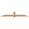 Ekena Millwork Eugene Smooth Timber Gable Bracket, Western Red Cedar, 96"W x 16"H x 1 1/2"D x 5 1/2"F, 4/12 Pitch GBW096X16X0206EUG00SWR - alternate 1